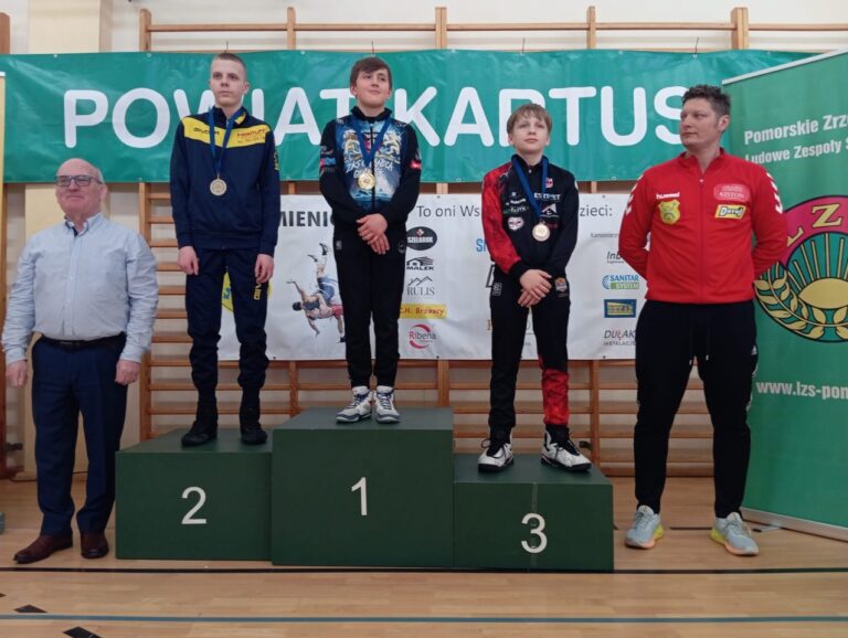 Turniej o Puchar Starosty Kartuskiego i Prezesa POZZ w zapasach w stylu klasycznym Sierakowice 12.04.2025 r. – zdjęcie 14