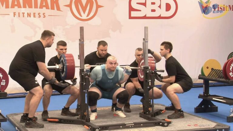 Jakub Naguszewski Przysiad 323 Kg Rekord Swata Mistrzostwa Europy Druskienniki 2025